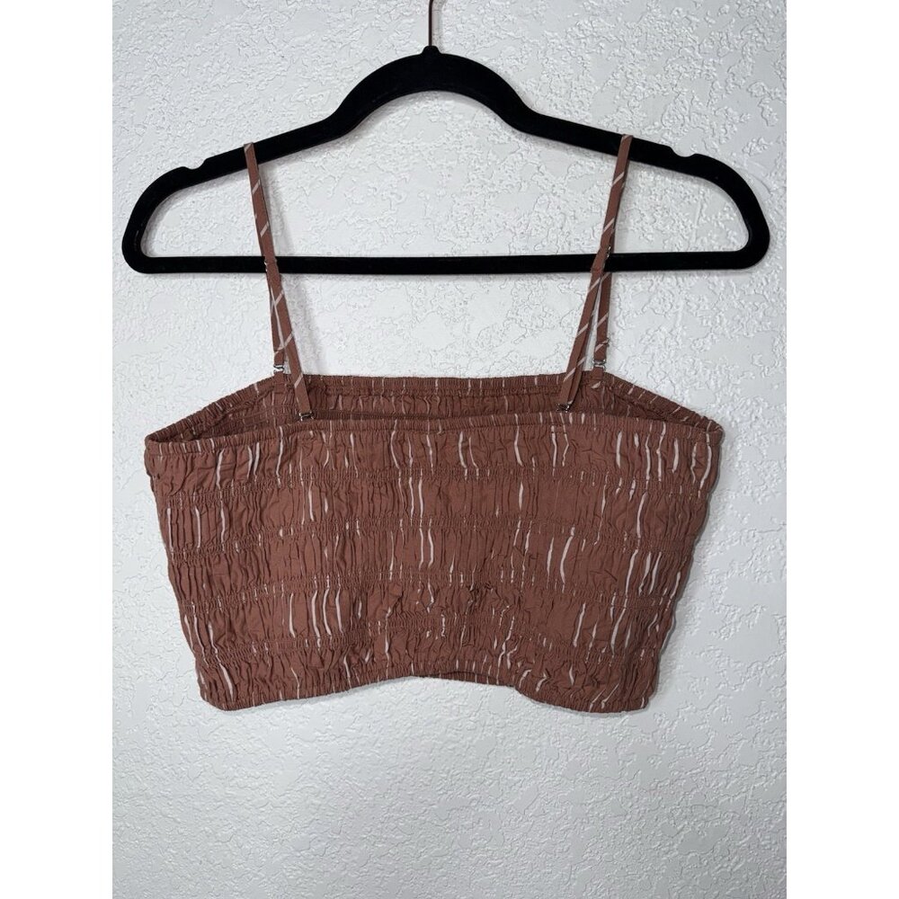 Smocked Crop Top Target Brand A New Day Clay And White Colors Size XL Y - Picture 5 of 7